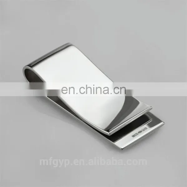 Arts and Crafts Stainless Steel Custom Plated Gold Money Clip photo-5