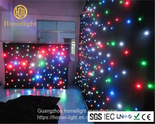 RGBW Star Curtain Led Sky Star Cloth Stage Backdrop With DMX photo-2