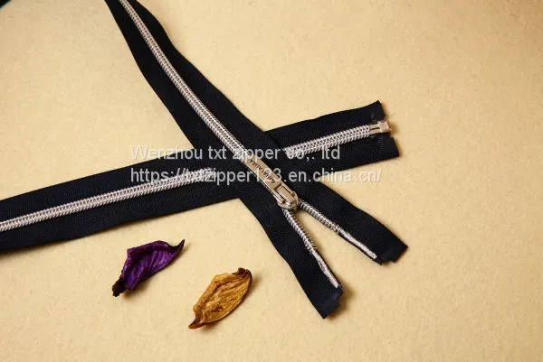 #3 #4 #5 #8 Nylon Zipper Open End Metal Top and Bottom Stop photo-4