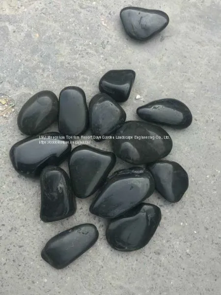 Black pebbles