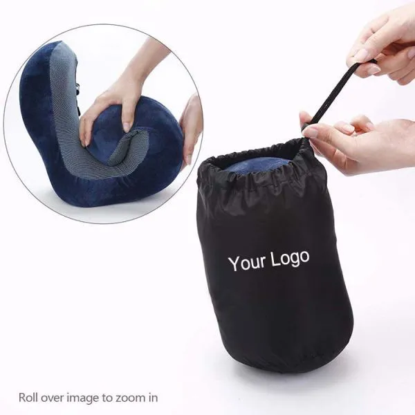 Promotion Newly U Shaped Memory Foam Car Airplane Folding Personalized Super Soft Neck Support Travel Pillow photo-2