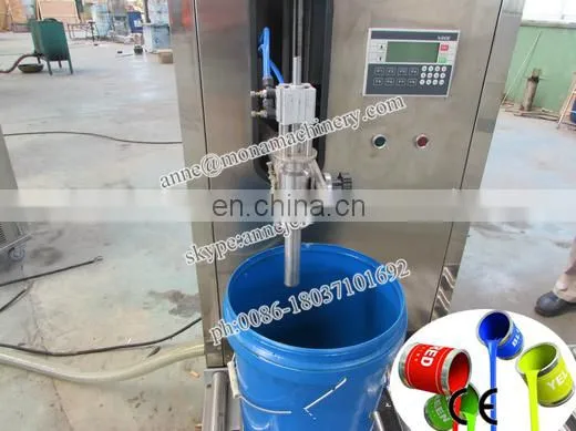 Weighing Type Semi-auto Paint Liquid Filler Filling and Capping Machine photo-4
