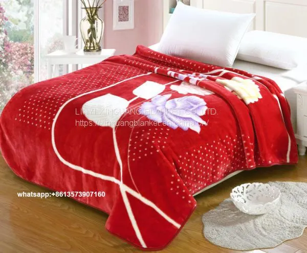 5.0kg Middle East Market Print Design Raschel Blanket 100%polyester Blanket