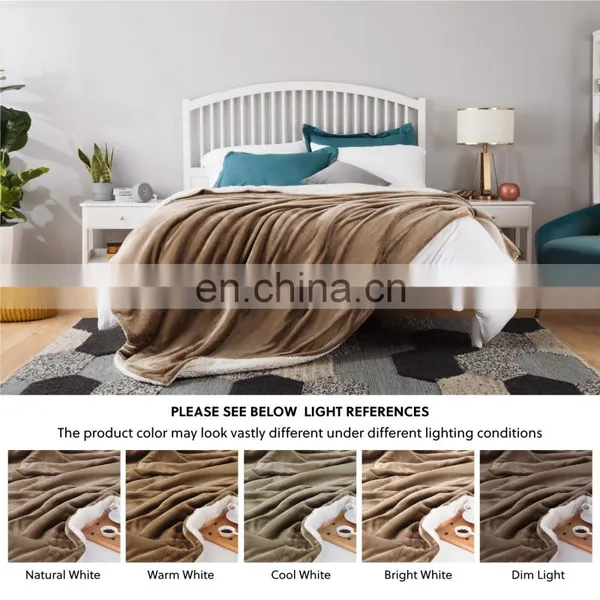 Sublimation Soft Custom Flannel Fur Sherpa Blanket For Winter photo-4