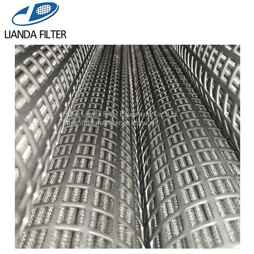 Pleated Metal Mesh Sintered Fiber Polymer Melt Filter Cartridge for Polymer Film Resin Chip Fiber Monofilament Processing