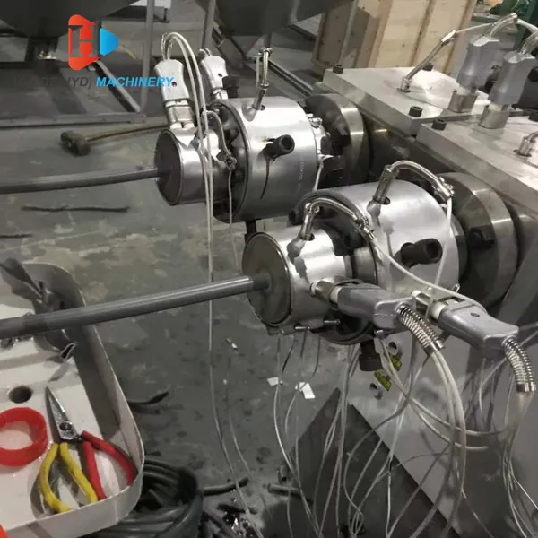 16~40mm PVC Pipe Making Machine Two Double Cavity PVC PE Conduit Pipe Extruder Production Line photo-3