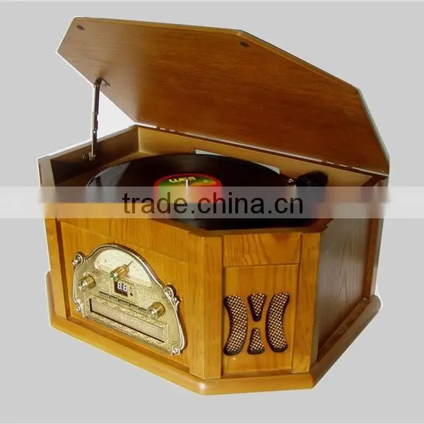 Gramophone Cd/cassette Player,multiple Record Player,bluetooth Vinyl Record Player photo-5