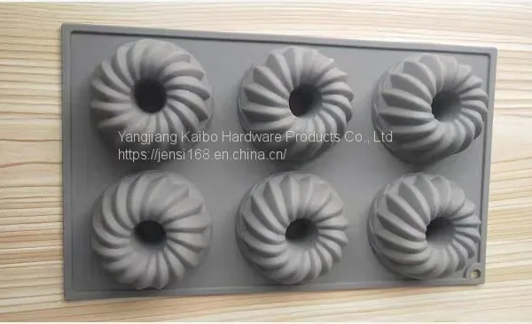 Baking Tools Baking Tin Non-stick 6 Round Hollow Cake Mold Baking Doughnut Mold Small Bread Non-stick Baking Tray Cookie Baking Mold photo-2