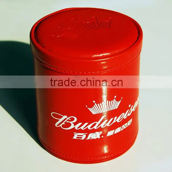 Small Plastic Colorful Leather Promotional Dice Cup photo-4