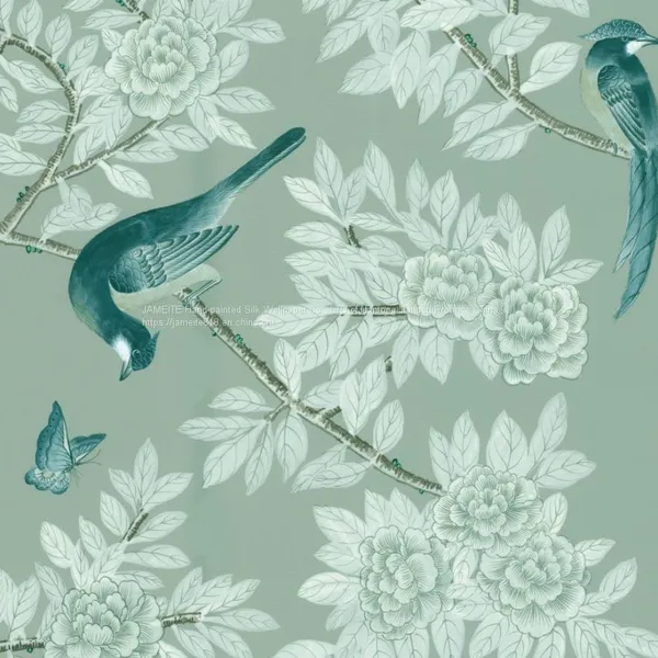 Chinoiserie Silk Wallpaper photo-2