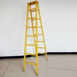 Double Side Foldable Telescopic Insulation Fiberglass Extension Insulated Ladder