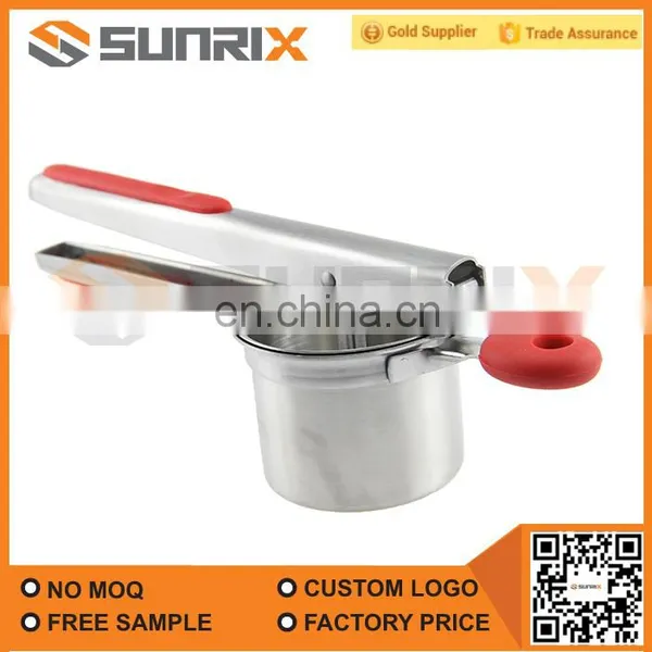 Food Grade Stainless Steel Potato Ricer and Masher With Silicone Handle and 3 Ricing Discs photo-2