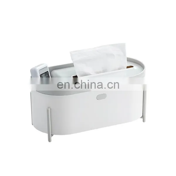 TV Remote Control Plastic Tissue Holder Model Multifunction Decoration Ornament Room Display Tissue Box
