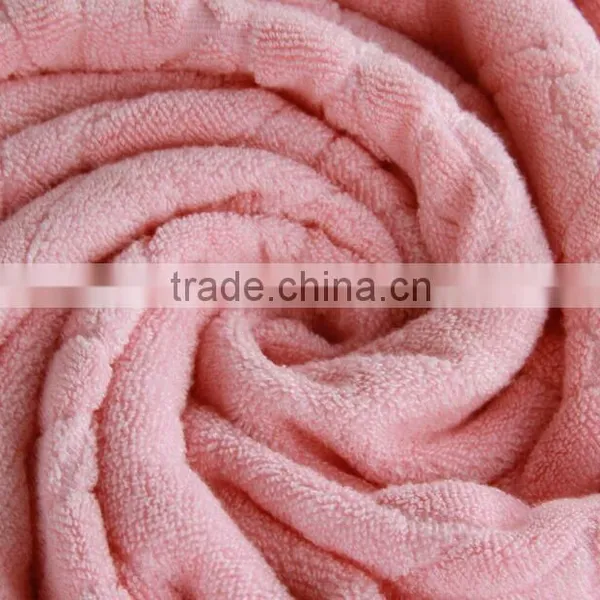 150*200CM 80%bamboo20%cotton Jacquard Pure Blanket Super Terry Towel Canabe Customized photo-4