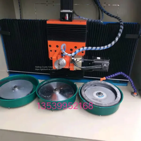 CNC Watch Bevel Polishing Machine 3 Grinding Discs Four Spindle для стекла, вольфрамовой стали и керамики