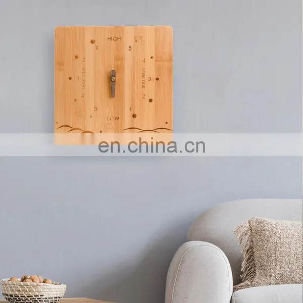 Japanese Style Minimalist Eco Friendly Household Living Room Bamboo Tide Wall Clock photo-3
