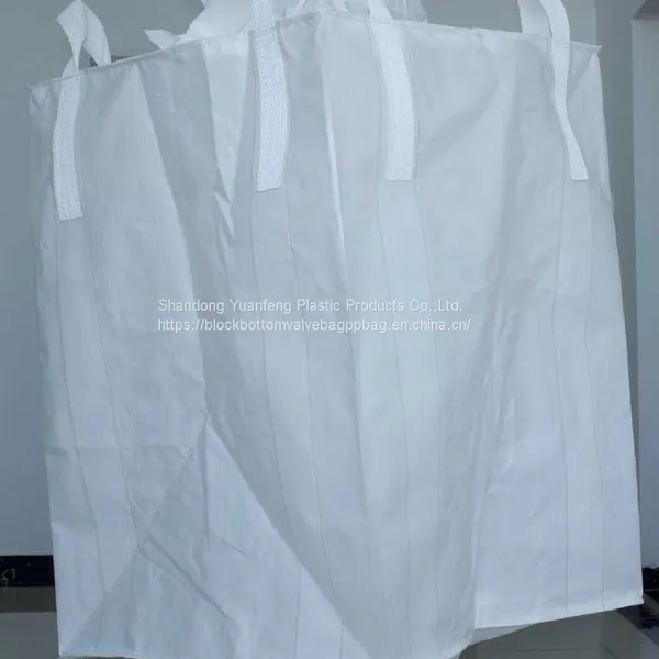 100% Virgin Polypropylene Woven Large Bag Duffle Top And Flat Bottom Breathable 1 Ton Tote FIBC Bag photo-4