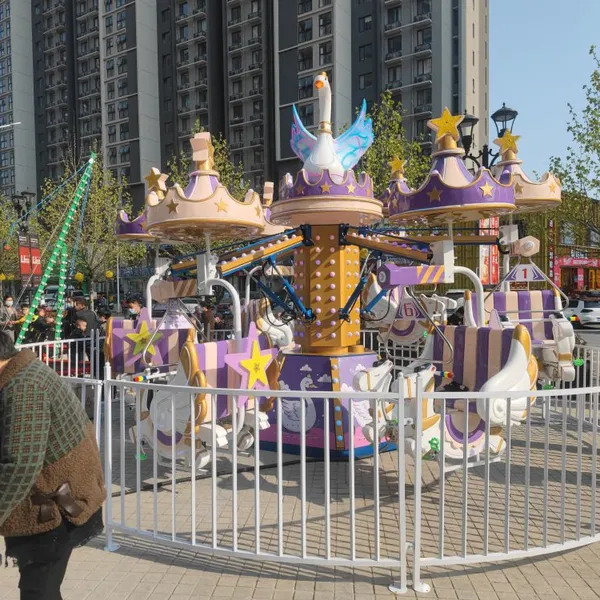 Factory Price Park Outdoor Indoor Equipment Rotary Amusement Rides Self-control Plane Aircraft for Children photo-3
