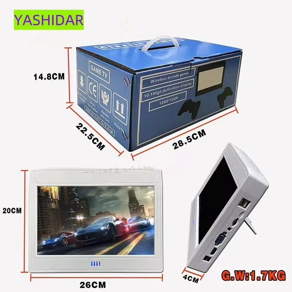 Wireless Arcade Game 10 Inch Screen Video Game Console Built In 26800 Retro Games For Pandora Box Arcade photo-4