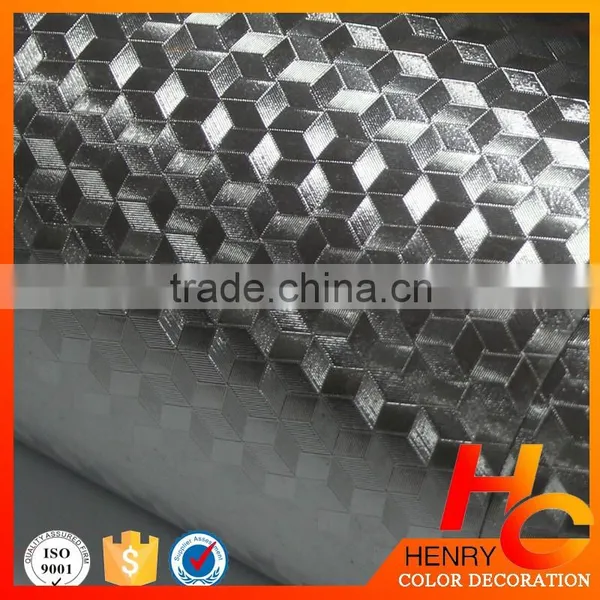 High Quality Embossed Silver Color Embossed Pvc Film for Decoration