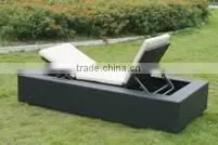 Natural Color Wicker Outdoor Furniture Nice Beach Chair Adjusable Sun Lounger Quality Choice photo-5