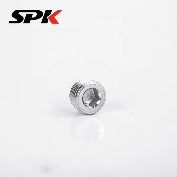 304 Stainless Steel Taper Thread Hexagon Socket Plug (Model 4TN), 1/8