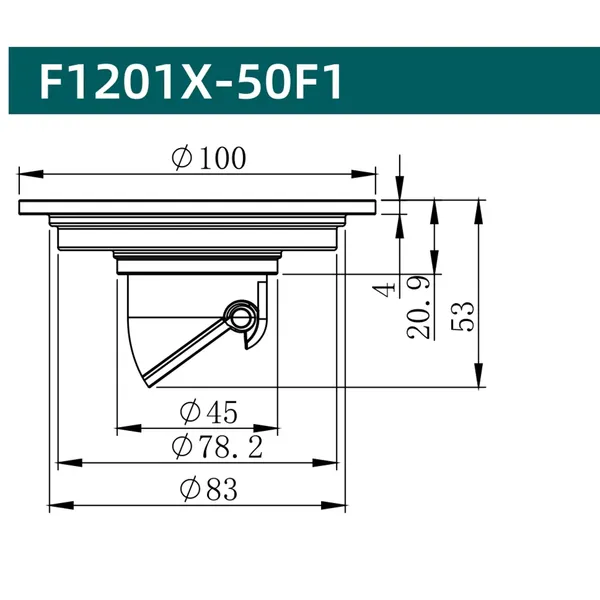 Factory Supply Modern All Copper Anti Odor Anti Insect Anti Overflow Floor Drain for Kitchen Bathroom Shower Room and Balcony photo-5