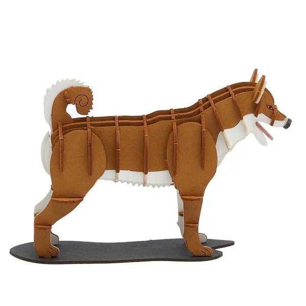 Wholesale Animals Shiba Inu Dog 3D Puzzle DIY Craft Kit for Adults and Kids - Cute Shiba Inu Pets Paper Craft Model photo-5