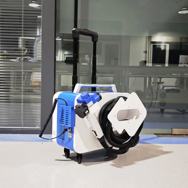 200w 300w 500w Wood Metal Painting Rust Oil Graffiti Removal Portable Fiber Pulse Laser Cleaning Machine photo-4