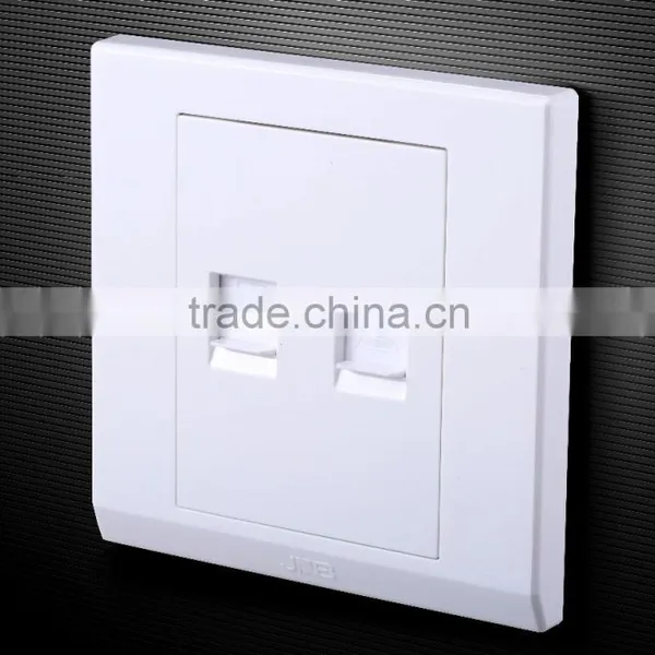 Promote Computer Accessories Double 2 Gang Computer Socekt , Computer Socket Duplex photo-2