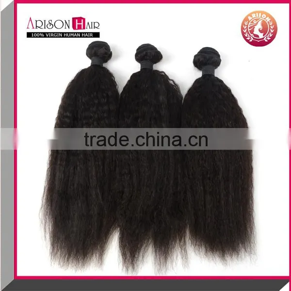 Fashion Hair Top Grade 7a Virgin Human Malaysian Kinky Straight Hair Weave photo-3