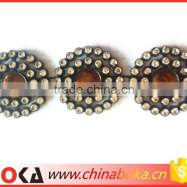 Plastic Rhinestone Trim, Rhinestone Plastic Banding photo-3
