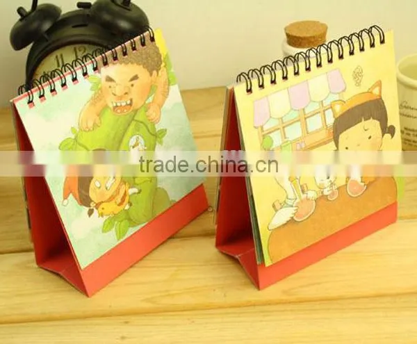 2016 Cute Desk Calendar Printing/wall and Desk Caledar Printing