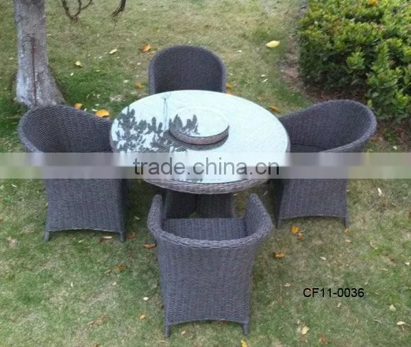 Outdoor Dining Room PE Rattan Furniture