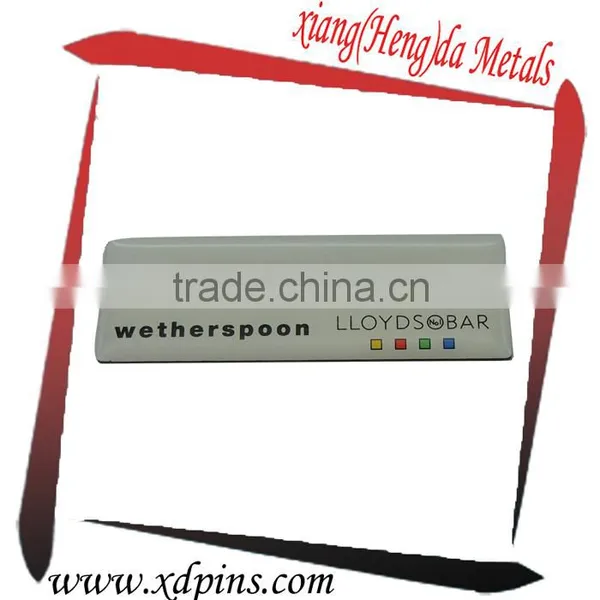 Rectangle Clear Plastic Reusable Magnetic Name Tag Quality Choice