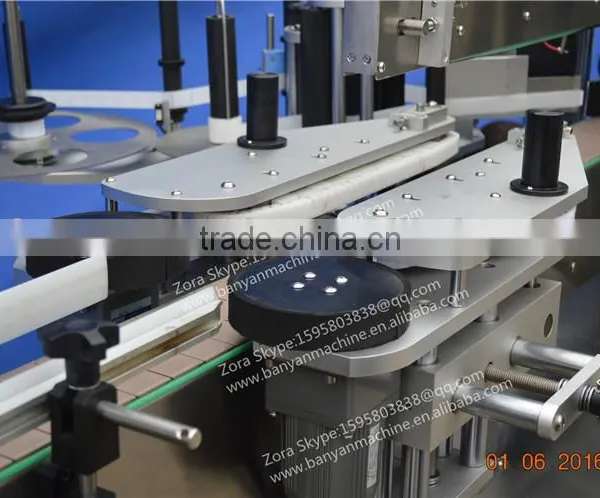 Servo Motor Automatic Two Side Sticker Paper Bottle Labeling Machinery China Shanghai photo-5