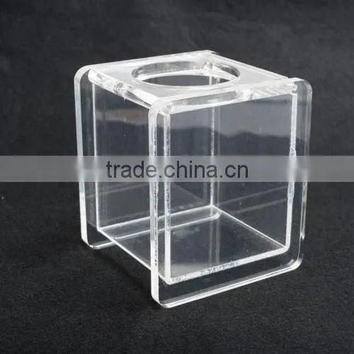 Custom Printed Acrylic Lucite Bathroom Accessory Tissue Box Hinged Top 6.75" Tall x 5.5" Wide or Customized photo-2