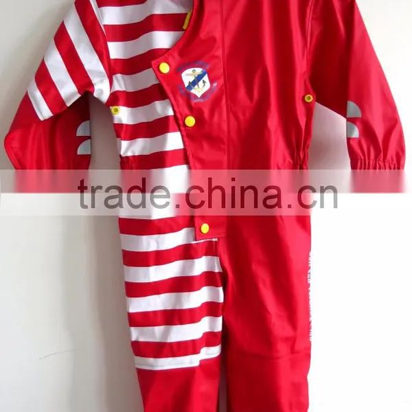 Rain Overall for Kids Fashionable Waterproof Rainsuit for Children