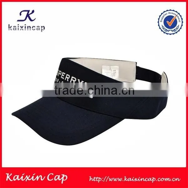 OEM High Quality New Fashion Long Bill Sun Visor Cap Checked Custom Visor Cap photo-3