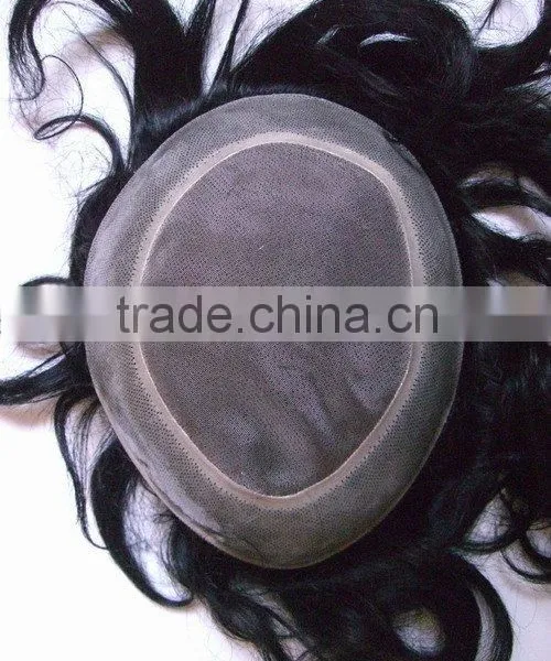 100% High Quality Human Hair Men's Hairpieces Swiss Lace Hair Piece Hair Toupee For Men Quality Choice photo-6