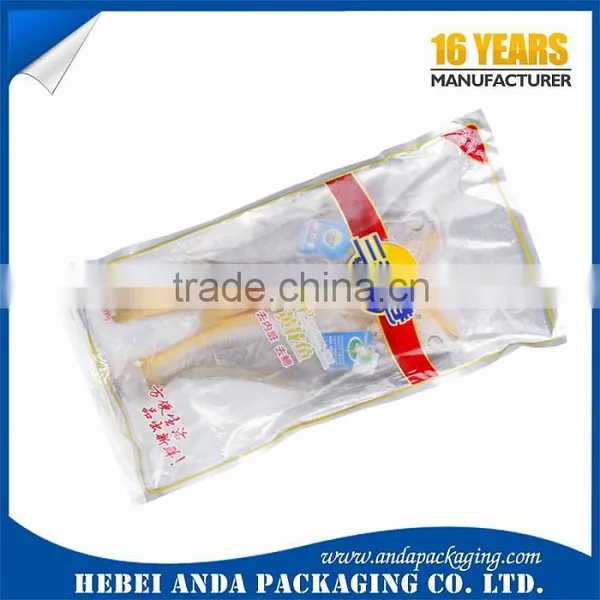 2016 Custom Printed Vacuum Plastic Packaging Bags for Fish