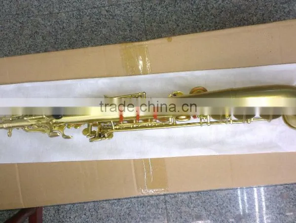 Brass Body Polished Curved Bell Soprano Saxophone Saxello photo-2
