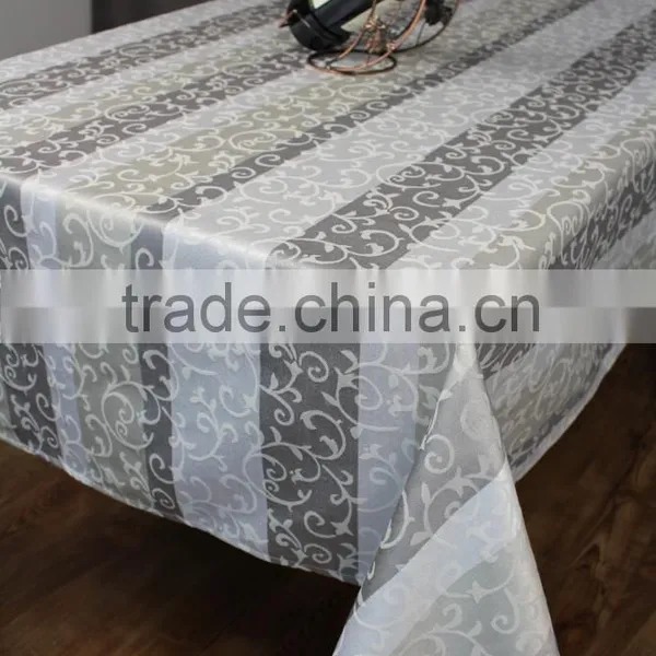 100% Polyester Luxury Fashion Yarn Dyed Jacquard Cheap Table Cloth photo-6