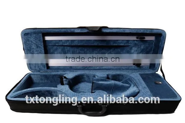 Canvas Hard Violin Case Hand-held Light Violin Case Rectangle Foamed Violin Case photo-5