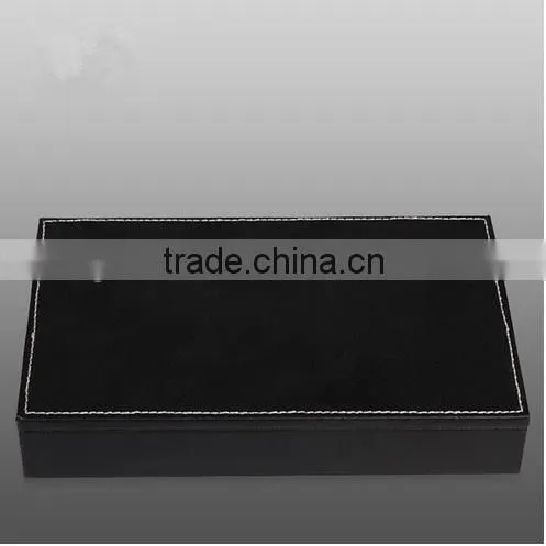 Black Sewing pu Leather Domino Set Box photo-3