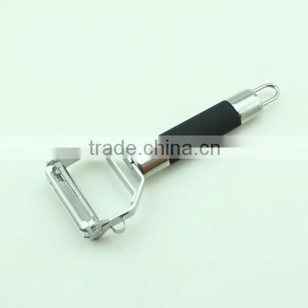 Dual Julienne Rubber Handle Fancy Vegetable Peeler Slicer photo-2