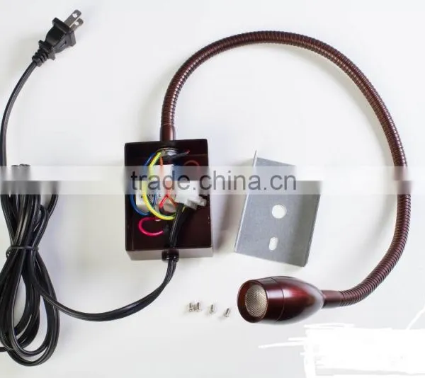 Flexible 3w Goose Neck Wall Light for Bed Reading Lamp photo-6