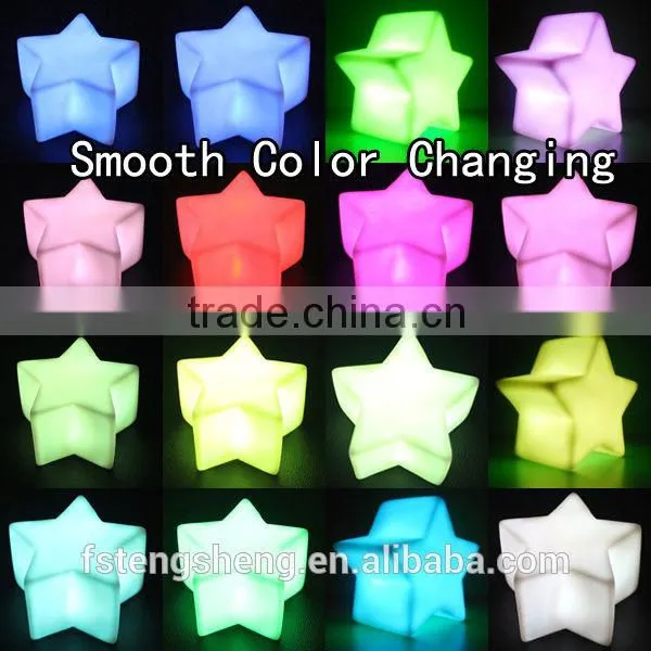7 Color Changing LED Supply Star Baby Mood Lamp Night Light Baterry Operated photo-2