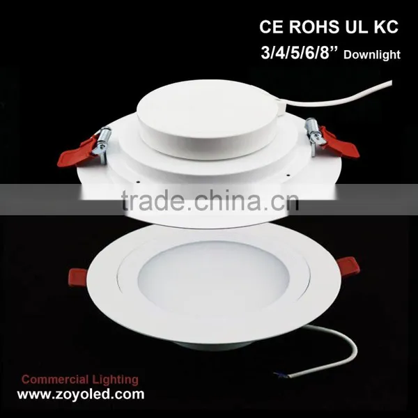 8Inch 24w Recessed Ip33 Smd LED Downlight European Round Ceiling UL CE RoHS photo-2