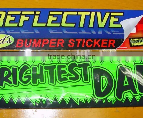 High Quality Reflective Bumper Sticker for Car